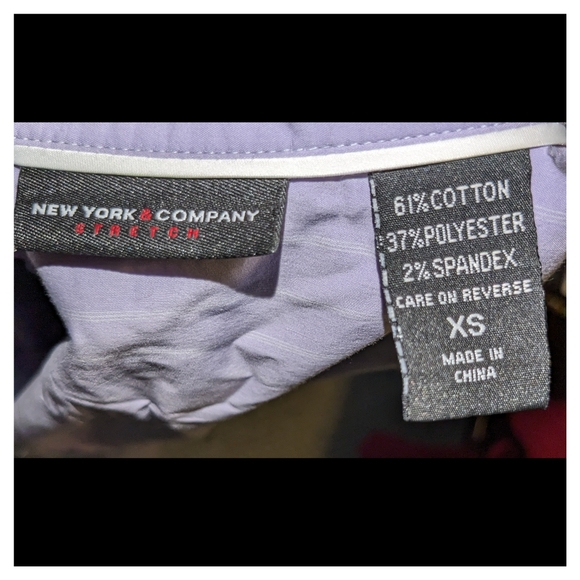 New York & Company Stretch XS button up blouse - Picture 2 of 3